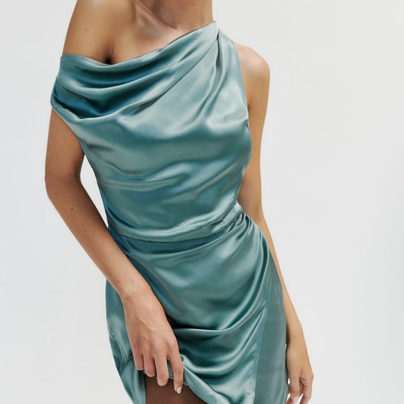 Reformation Alanis Silk Dress - NWT Size 12 - Picture 1 of 8